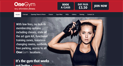 Desktop Screenshot of onegymfitness.com